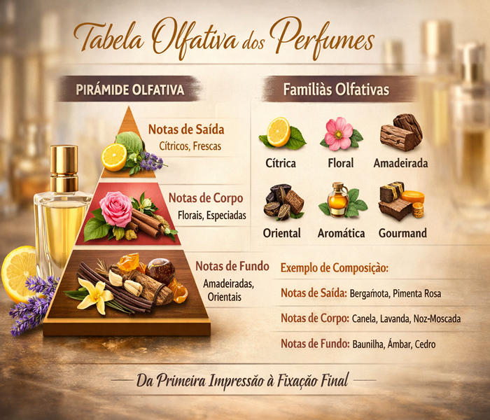 TABELA OLFATIVA DOS PERFUMES